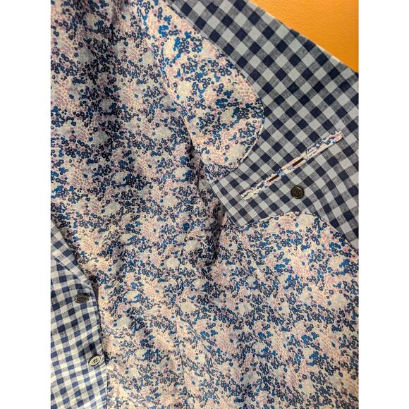 NEW Taylorbyrd 44R Men's Linen / Cotton Yale Blue Checkered Blazer - Picture 11 of 11